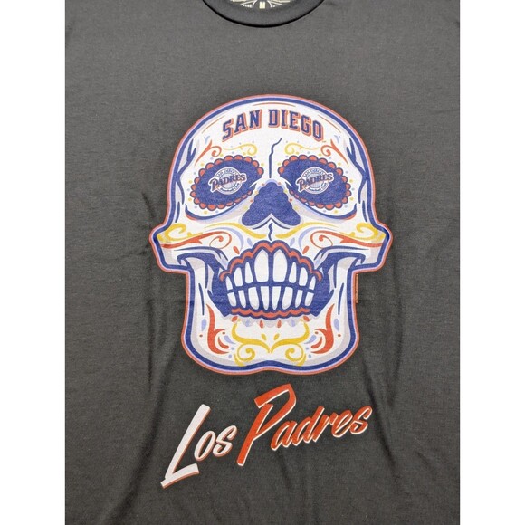 NEW With Tags  MITCHELL AND NESS SHIRT SAN DIEGO PADRES Skull Shirt Size Medium - Picture 3 of 6